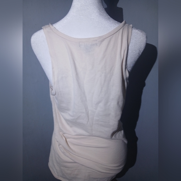 GAP Beige Lace‑Panel Scoop Neck Tank Top Women’s Size S Soft Neutral Feminine - Picture 4 of 4